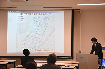 永田章太郎の発表の様子