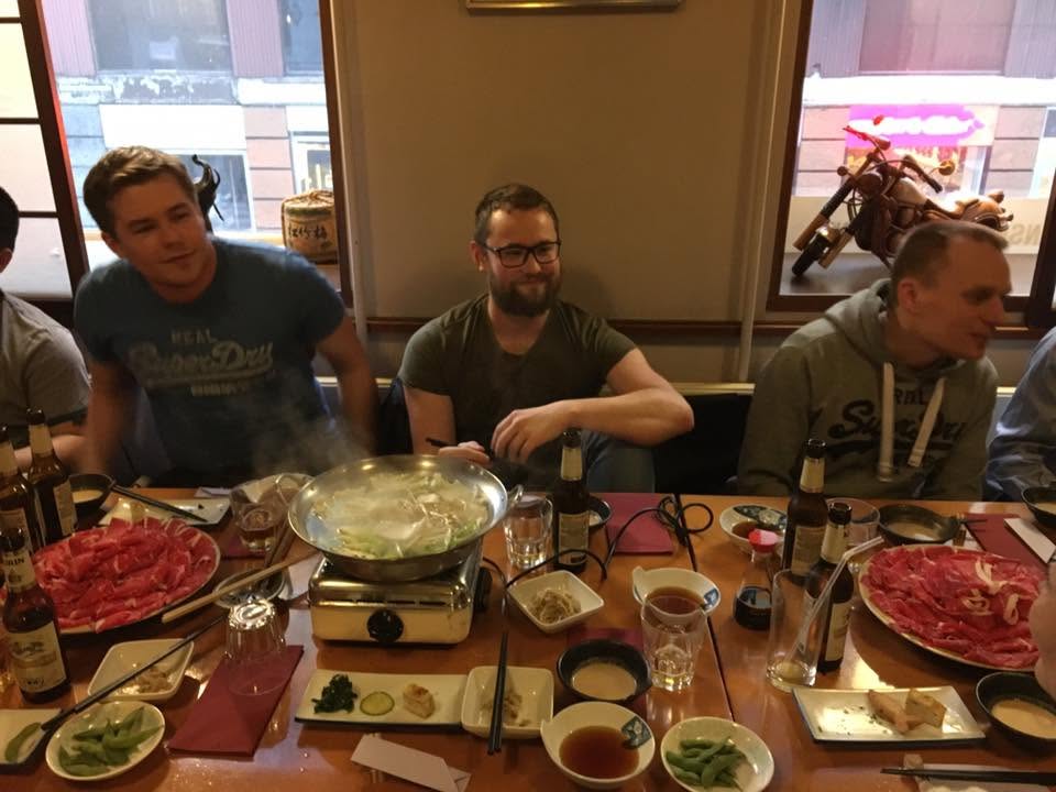 Shabu-shabu dinner at Restaurant Tokyo