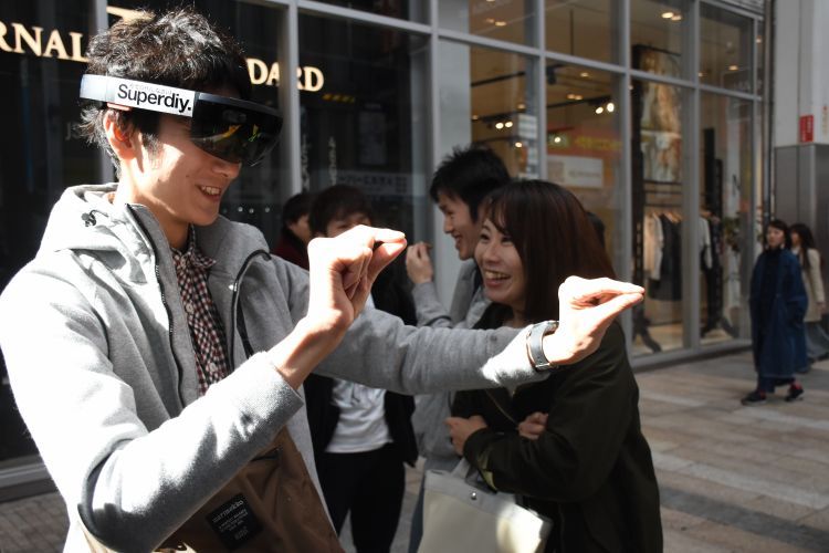 古賀研究室がまちなかで熊本城ホールのVR／MR体験コーナーを設置：大学掲載画像2