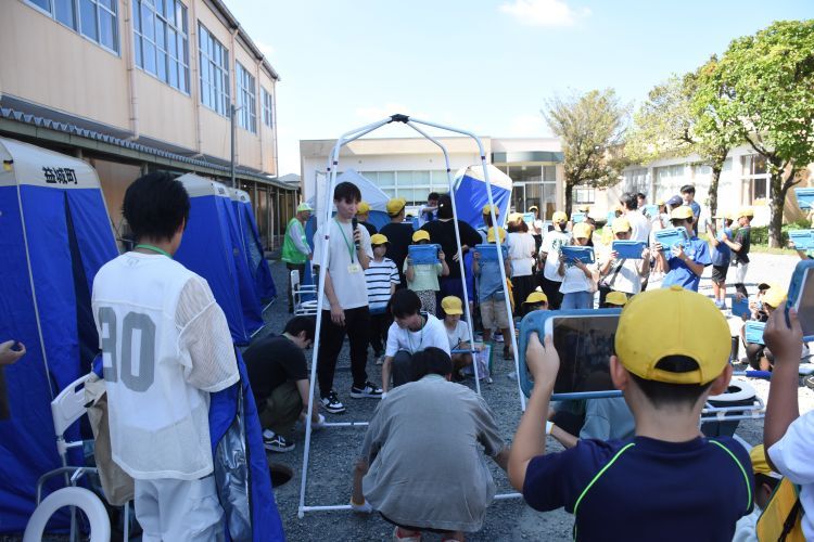 益城町の広安小学校で古賀研究室が防災教育を実施：大学掲載画像2